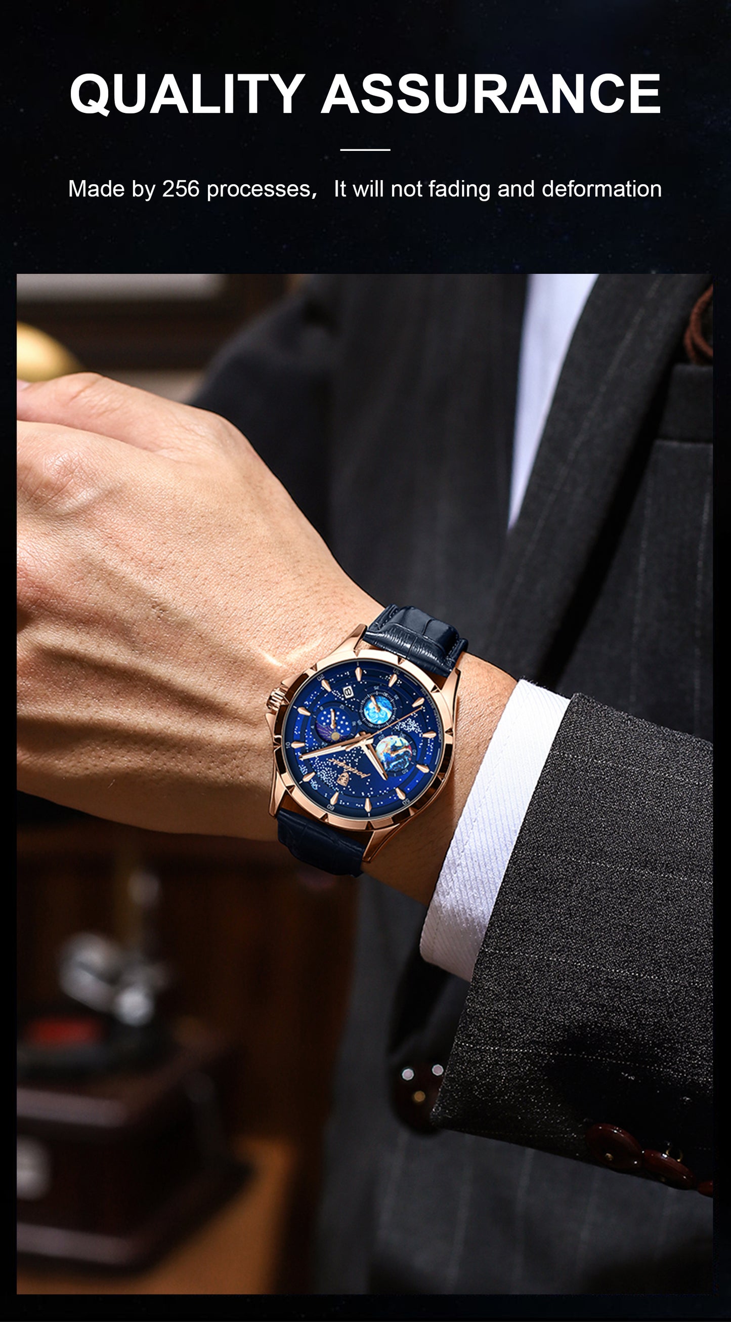 Dellnux Poedagar FH Watch – Elegant Design, Quartz Precision & 30m Water Resistance