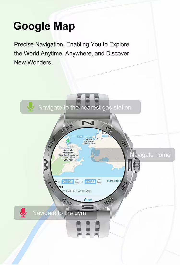 DellNux - DTM1 Pro Smartwatch - AMOLED Display, 4GB Storage, Bluetooth Connectivity & Fitness Tracking