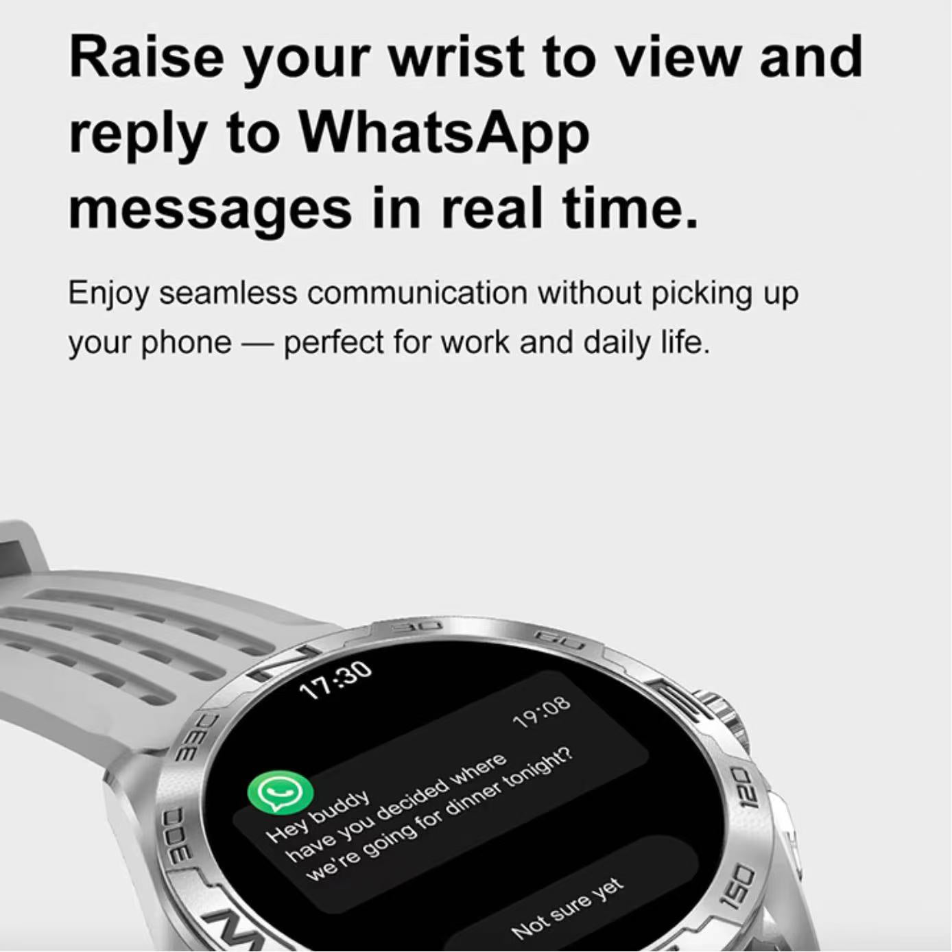 DellNux - DTM1 Pro Smartwatch - AMOLED Display, 4GB Storage, Bluetooth Connectivity & Fitness Tracking
