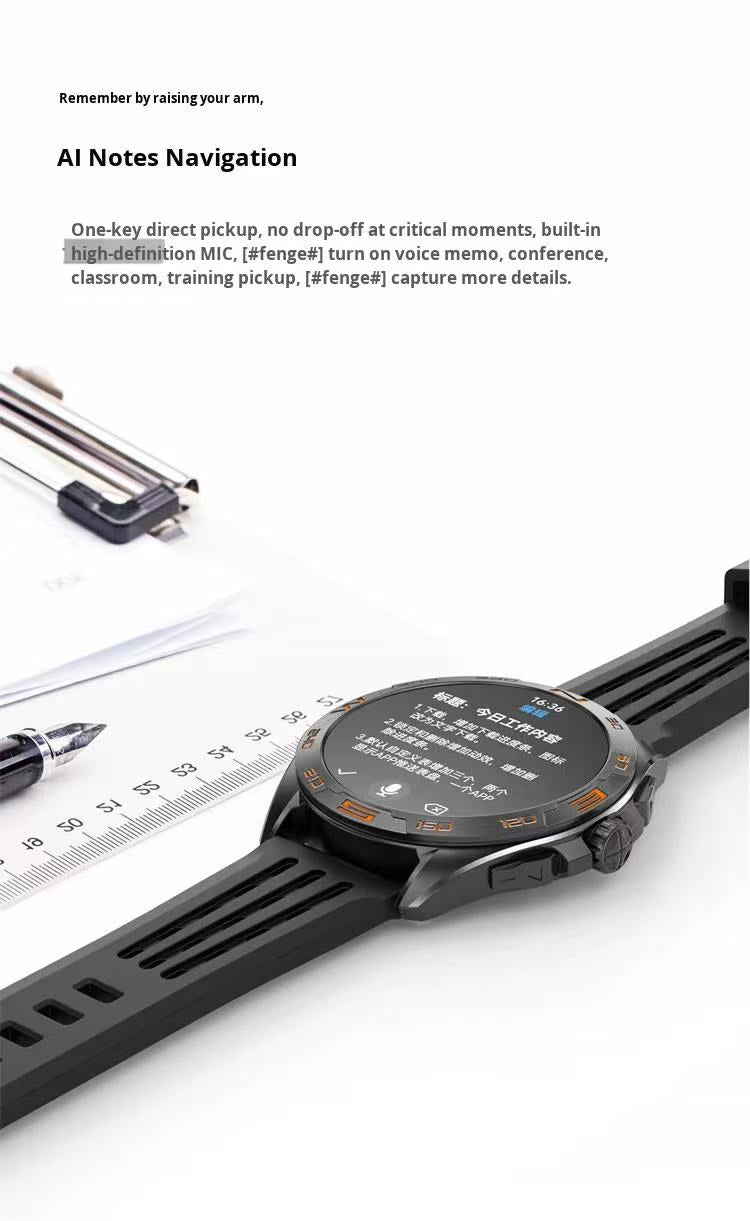 DellNux - DTM1 Pro Smartwatch - AMOLED Display, 4GB Storage, Bluetooth Connectivity & Fitness Tracking