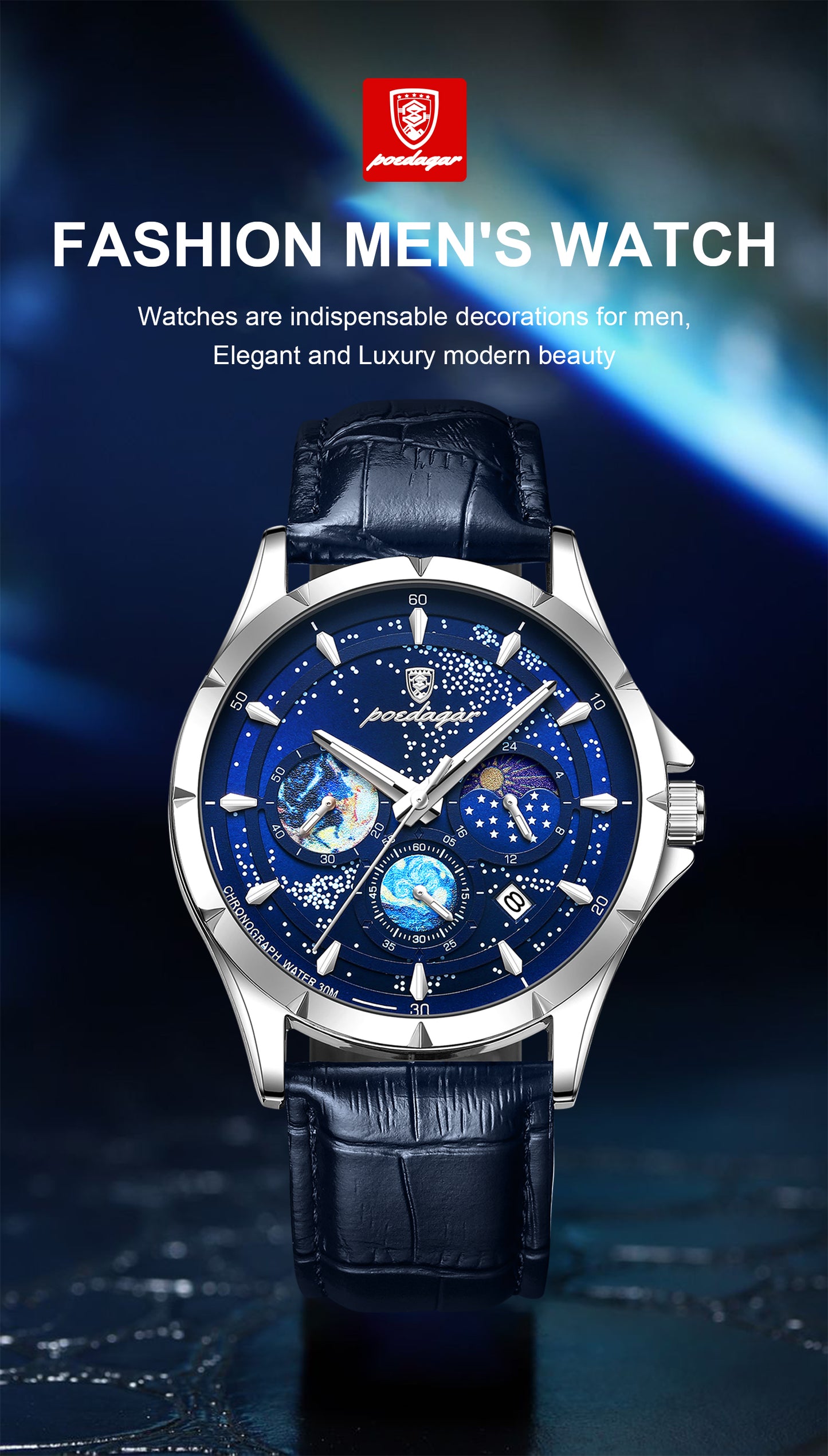 Dellnux Poedagar FH Watch – Elegant Design, Quartz Precision & 30m Water Resistance