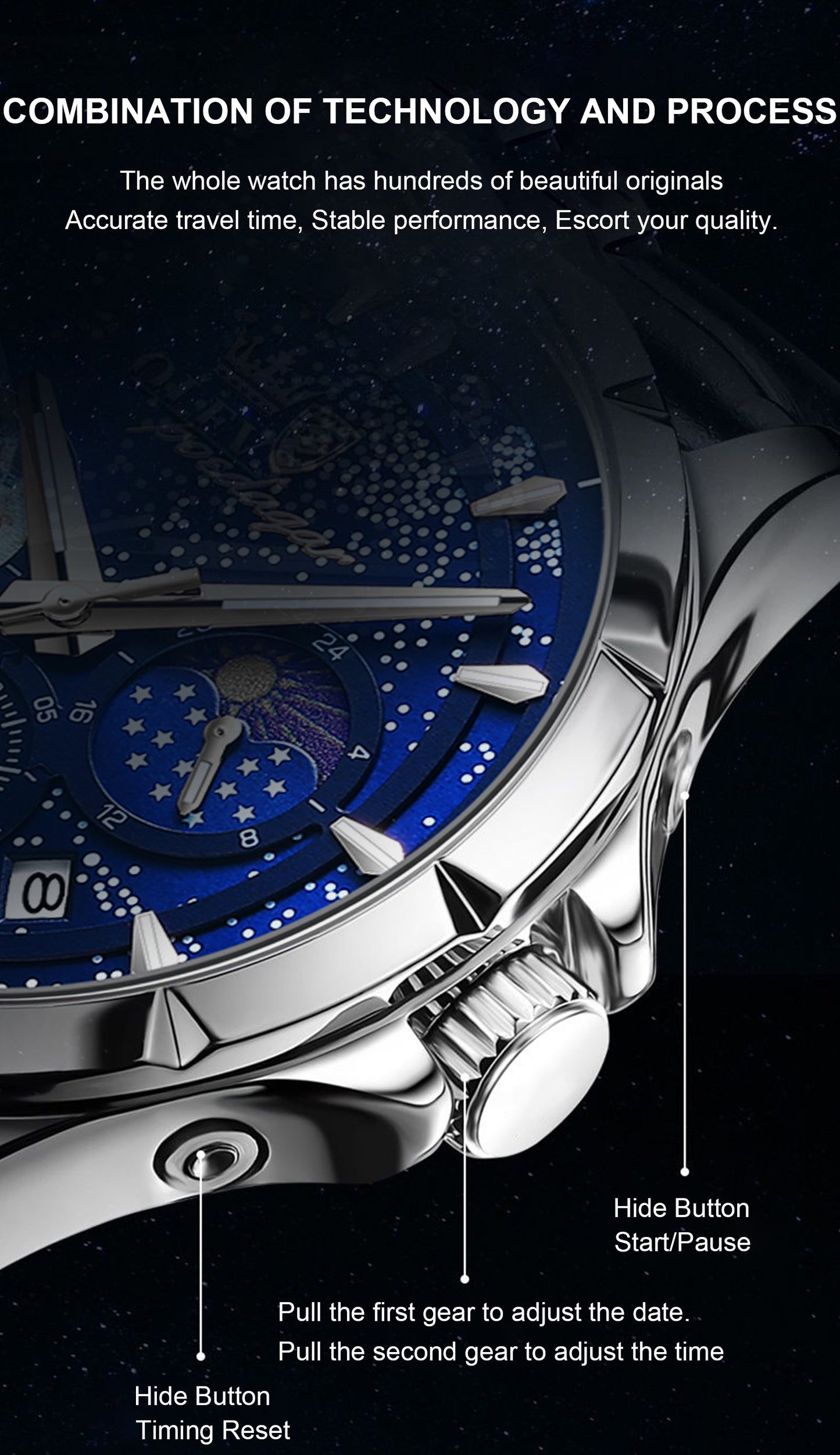 Dellnux Poedagar FH Watch – Elegant Design, Quartz Precision & 30m Water Resistance