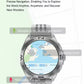 GPS Smart watch with Google Maps app displayed on its screen, showing navigation options. available in UK at Dellnux
